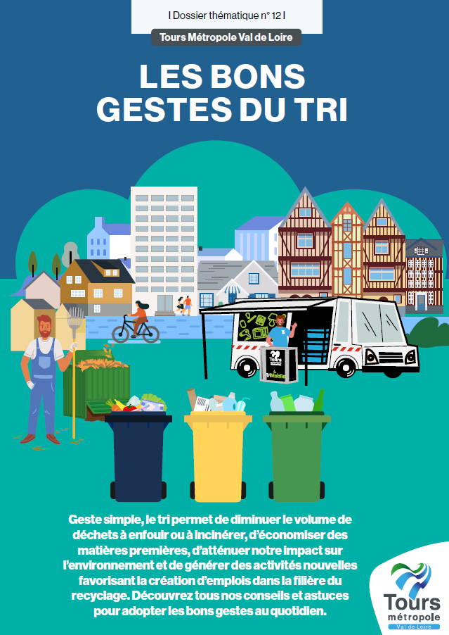 Couverture dossier thématique n°12 - Les bons gestes du tri 