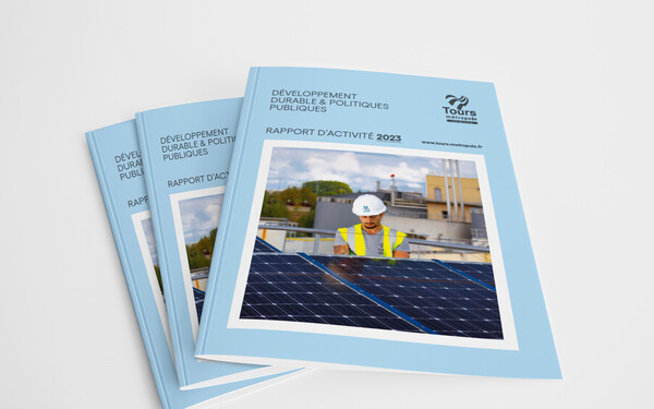 Couverture du rapport d'activité de Tours Métropole Val de Loire