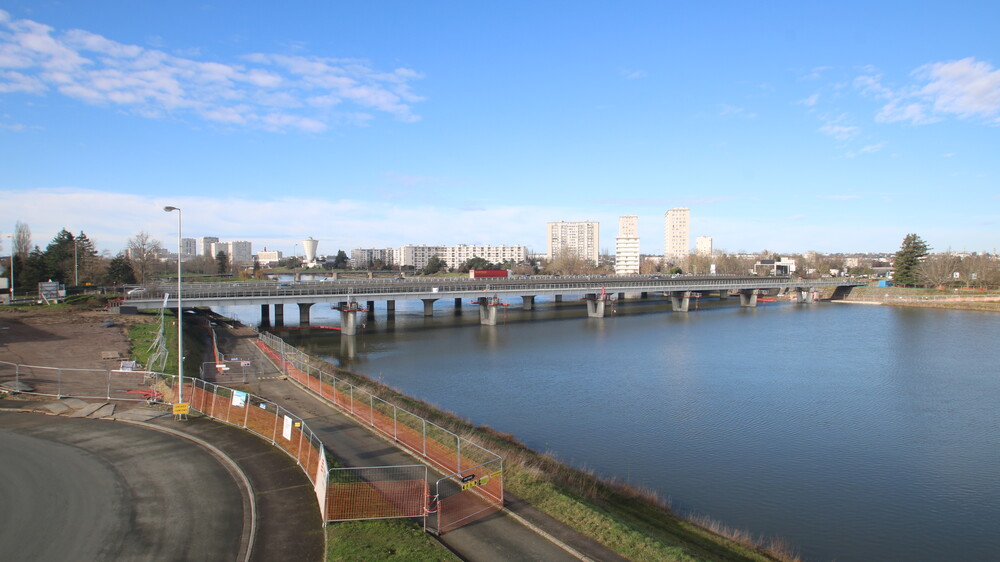 Travaux de la passerelle d'Arcole 